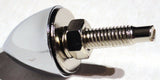 license plate bolts(4) bullet chrome metal for Peterbilt Kenworth Freightliner