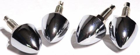 Buy License Plate Bolts Fasteners (4) Bullets "Chrome Smoooth" In - Foto 1