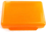 Dome Light Lens Rectangular for 379 Peterbilt Kenworth FL Amber UP#30822 Each