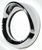 gauge cover small 2-1/8" visor chrome plastic for Peterbilt 2006+