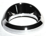 gauge cover small 2-1/8" visor chrome plastic for Peterbilt 2006+