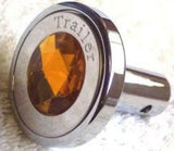 knob set air brake tractor trailer amber jewel pin mount for Peterbilt Kenworth