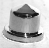 Nut Covers 3/8" & 10mm Round Pointed Chrome Plastic 9/16" Tall GG#10301- 10 Pack