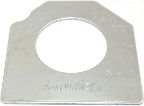 GG Switch Plate for Peterbilt Ignition Key Stainless Steel 2001-06 #68457