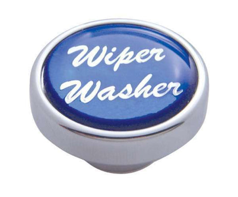 knob wiper washer blue glossy sticker for Peterbilt Kenworth Freightliner
