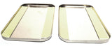 sleeper vent door covers(2) plain stainless for Freightliner Century Classic