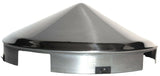 UP Front Hub Caps 4 Even Notches Cone Pointed Stainless Steel 1" Lip #20149 Pair