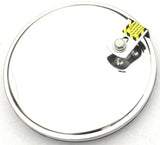 mirror head 8" round convex offset mount chrome Peterbilt Kenworth Freightliner