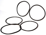 O-rings (5) black rubber for Peterbilt Truck Lite cab light two screw