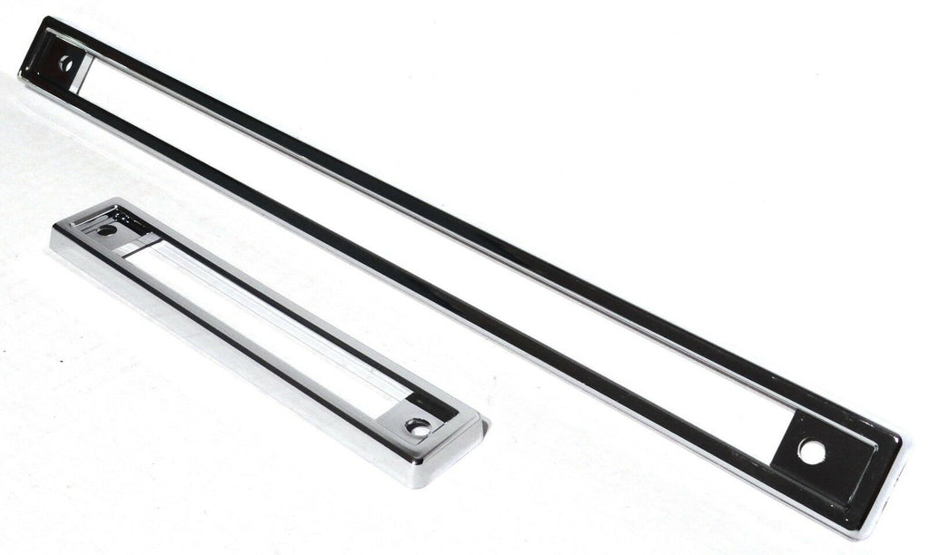 instrument panel bezels covers 2 piece chrome plastic for Peterbilt 1987-1991