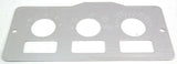 GG A/C Heater Control Plate HVAC for Peterbilt 3 Switch 3 Knob Stainless #68322