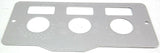 GG A/C Heater Control Plate HVAC for Peterbilt 3 Switch 3 Knob Stainless #68322
