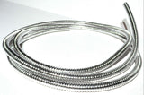 wire loom 1/4" I.D. 72" long chrome plastic for Peterbilt Kenworth Feightliner