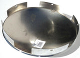 Front Hub Cap 5 Even Notches for Aluminum Wheel Dome Chrome 1" Lip UP#10119 Each