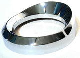 Gauge cover speedometer or tachometer 5 3/8" visor chrome for Kenworth each