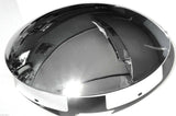 GG Front Hub Caps 6 Uneven Notches Dome Chrome Plated 1" Lip #10515-Pair