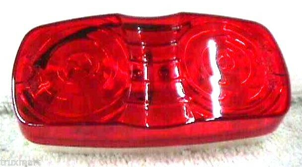 light lens(2) red double bubble tiger eye marker light lens 4x2 Kenworth exterio