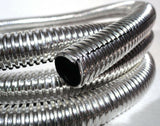wire loom 1/2" I.D. 72" long chrome plastic for Peterbilt Kenworth Feightliner