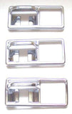 3-Guarded Toggle SwitchTrims Chrome Plastic Older Freightliner 3 3/8" x 1 1/2"