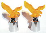Eagle Bumper Guide Tops for 1" I.D. Pipe Amber Plastic 4-1/8" Wide GG#94132 Pair