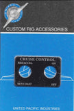 Switch Plate for Freightliner Cruise Control 2 Hole Stainless Etched UP#48060