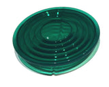 dome light lens round 1-9/16" green plastic Peterbilt 2006+ cab sleeper