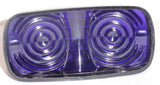 light lens(2) purple double bubble tiger eye marker light lens 4x2 for Kenworth