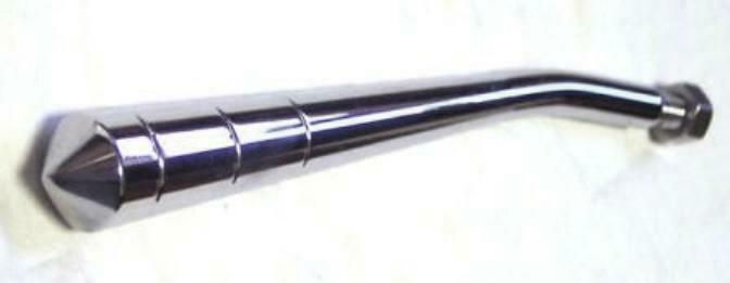 trailer brake handle bent 7" pointed cone chrome body for Kenworth Freightliner