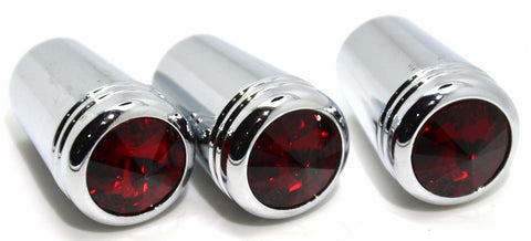 Toggle Switch Extensions for Kenworth Round Switch 1″ Red Jewel Chrome UP#40227