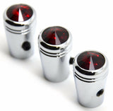 Toggle Switch Extensions for Kenworth Round Switch 1″ Red Jewel Chrome UP#40227