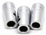 toggle switch extensions(3) mini cone pointed chrome aluminum for Peterbilt