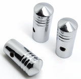 toggle switch extensions(3) mini cone pointed chrome aluminum for Peterbilt