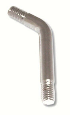 gear shifter shaft extension chrome steel top bend 1/2" standard thread 4-3/4"