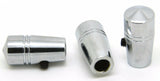 toggle switch extension(3) mini pointed cone 1" chrome aluminum for Peterbilt