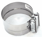 Exhaust Clamps 5” I.D./O.D. Preformed Stack Clamp Stainless Steel UP#21338 Pair