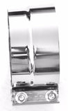 exhaust clamp 5" I.D./O.D. preformed stack clamp stainless steel Peterbilt KW