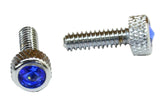 Dash Screws for Peterbilt 1987-00 Blue Jewel Chrome 1 3/16" Tall GG#67151 Pair
