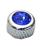 Dash Screws for Peterbilt 1987-00 Blue Jewel Chrome 1 3/16" Tall GG#67151 Pair