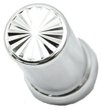 Lug Nut Covers 1 1/2" Push-On Pinwheel Plastic 3 3/8" Tall GG#10283 Set of 5