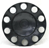 UP Front Axle Cover Matte Black 33mm Screw on Lug Nuts Dome Hub Cap #10334 Pair