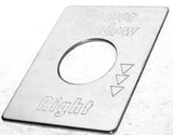 GG Switch Plate for Peterbilt Power Window Right Stainless Steel #68461
