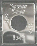 GG Switch Plate for Peterbilt Power Door Lock Stainless Steel #68462