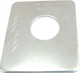 GG Switch Plate for Peterbilt On/ Off Arrow Stainless Steel #68470