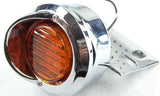 UP LED Mud Flap Hanger End 2" Light 9 Amber LEDs/Amber Lens Chrome #10980 Each