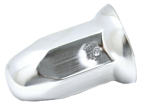 GG Lug Nut Covers 33 mm Bullet w/Flange Push on Chrome Steel 3" #10265 Set of 40
