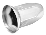 GG Lug Nut Covers 33 mm Bullet w/Flange Push on Chrome Steel 3" #10265 Set of 40