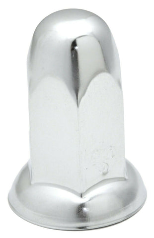 GG Lug Nut Covers 33 mm Bullet w/Flange Push on Chrome Steel 3" #10265 Set of 60