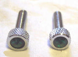 GG Dash Panel Screws for Kenworth 2001+ Green Jewels 1 1/4" Tall #67283 Set of 2