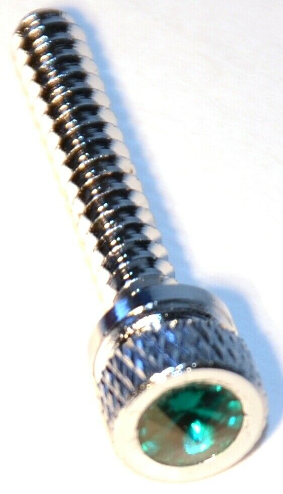 Dash Screws for Freightliner Green Jewel Chrome 1 1/2" Tall UP#24054 Set of 2