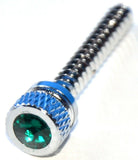 Dash Screws for Freightliner Green Jewel Chrome 1 1/2" Tall UP#24054 Set of 2